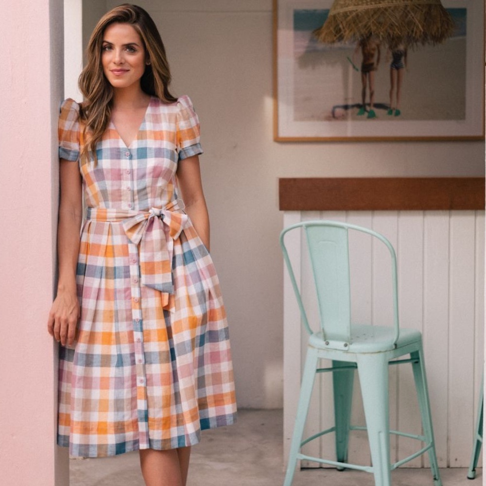 Gal Meets Glam Poppy Gingham Dress